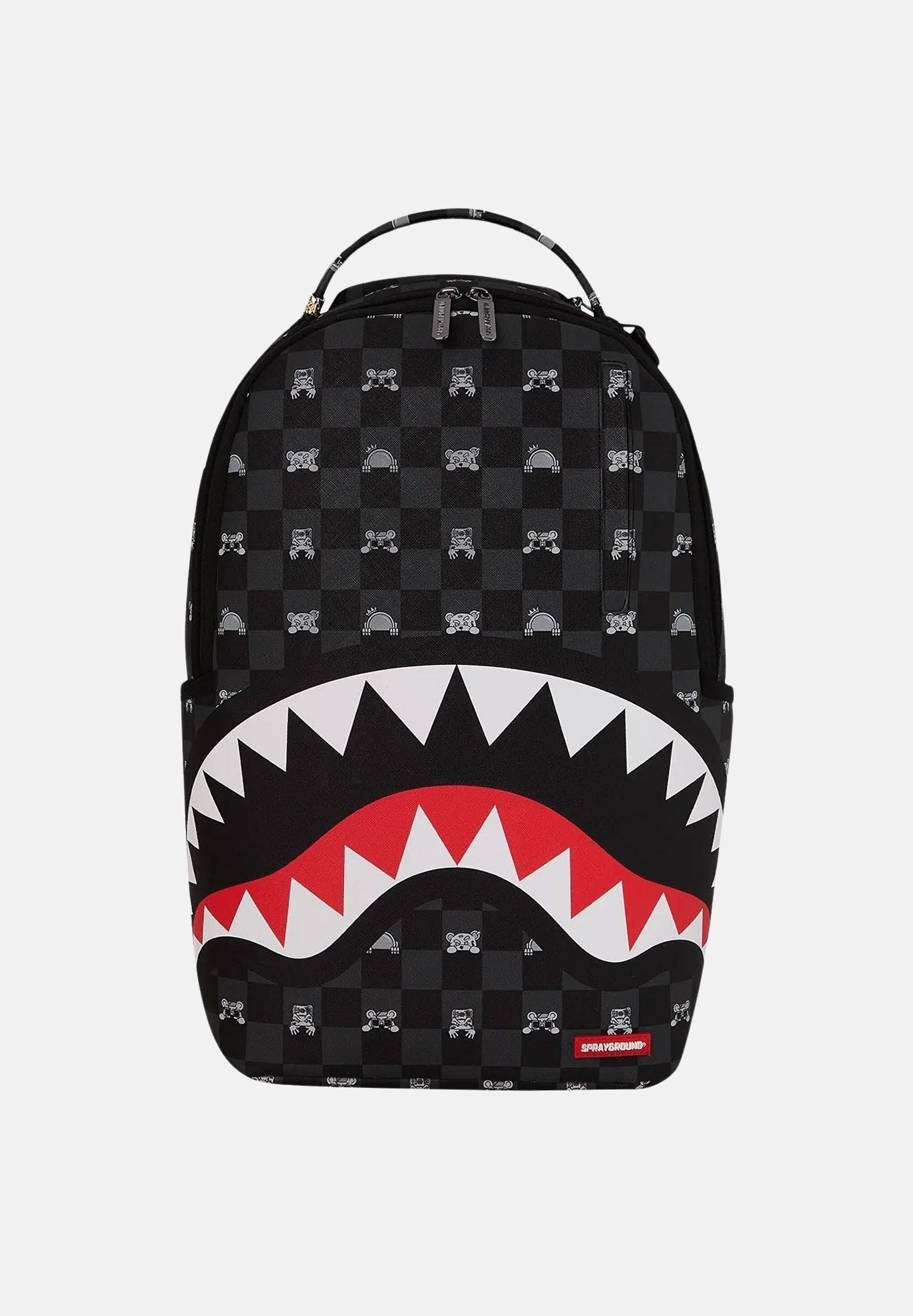 SPRAYGROUND Zaino GRAY PEEKING CHARACTER CHECK DLXSV nero per uomo e donna 910B8872NSZ . SPRAYGROUND 