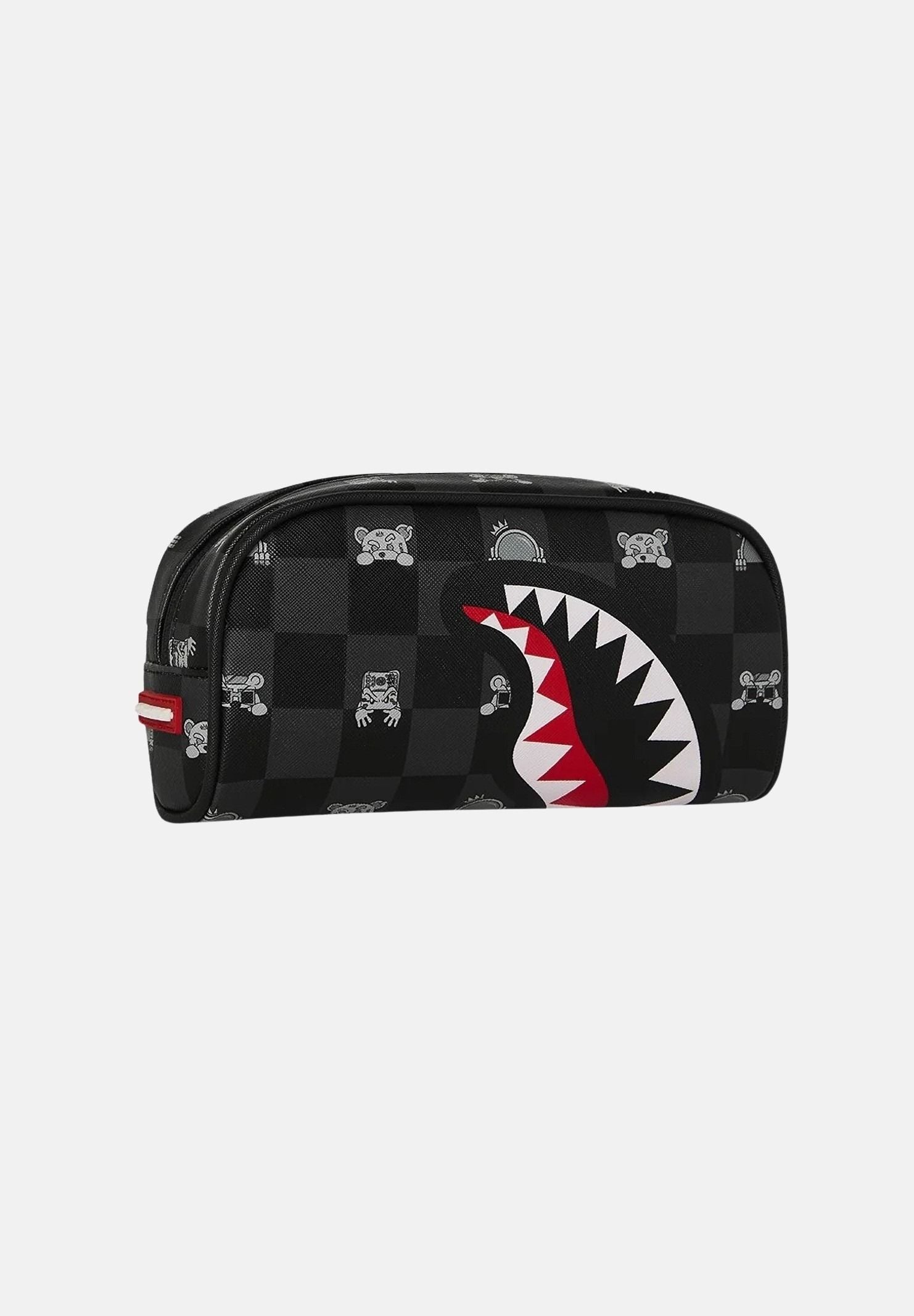 SPRAYGROUND Astuccio GRAY PEEKING CHARACTER CHECK nero per uomo e donna 910B8913NSZ . SPRAYGROUND 