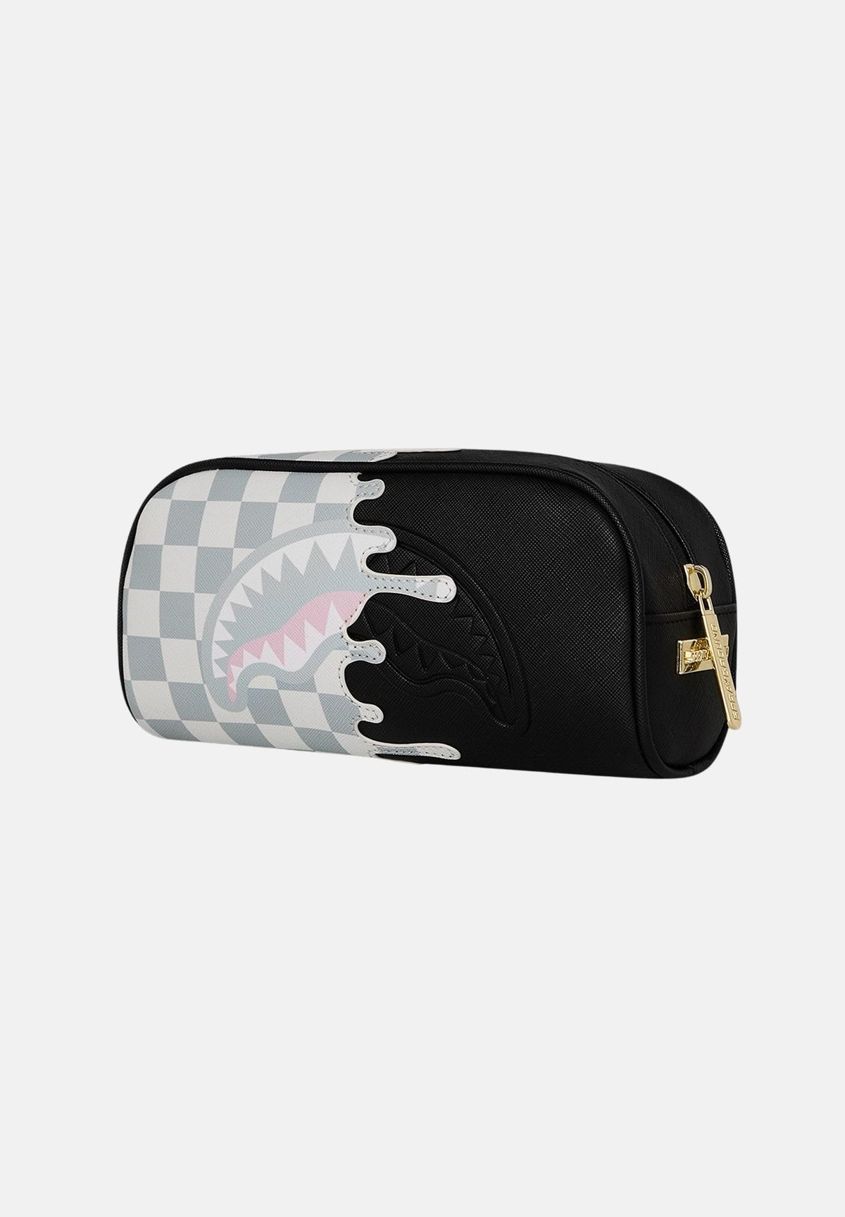 SPRAYGROUND Astuccio Cream Check Side Drip nero e bianco per uomo e donna 910B8921NSZ . SPRAYGROUND 