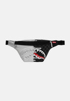 SPRAYGROUND Marsupio SILVER SIDE DRIP argento e nero per uomo e donna 910B8926NSZ . SPRAYGROUND 