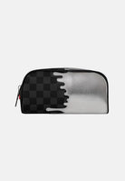 SPRAYGROUND Astuccio Silver Side Drip Black Check nero e argento per uomo e donna 910B8927NSZ . SPRAYGROUND 