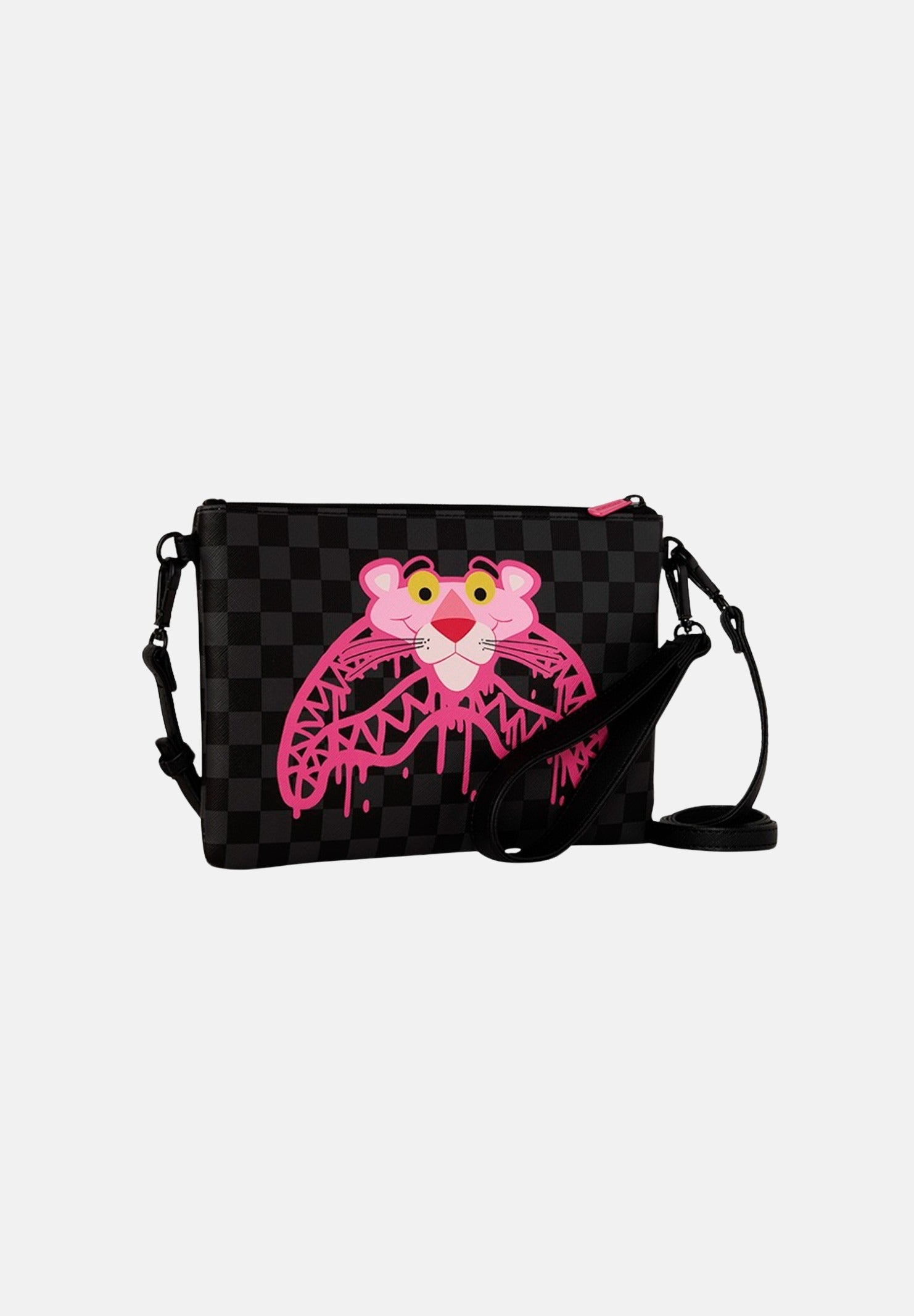SPRAYGROUND Pochette PINK PANTHER DRIPPY DIAMONDS nera da donna 910B8959NSZ . SPRAYGROUND 
