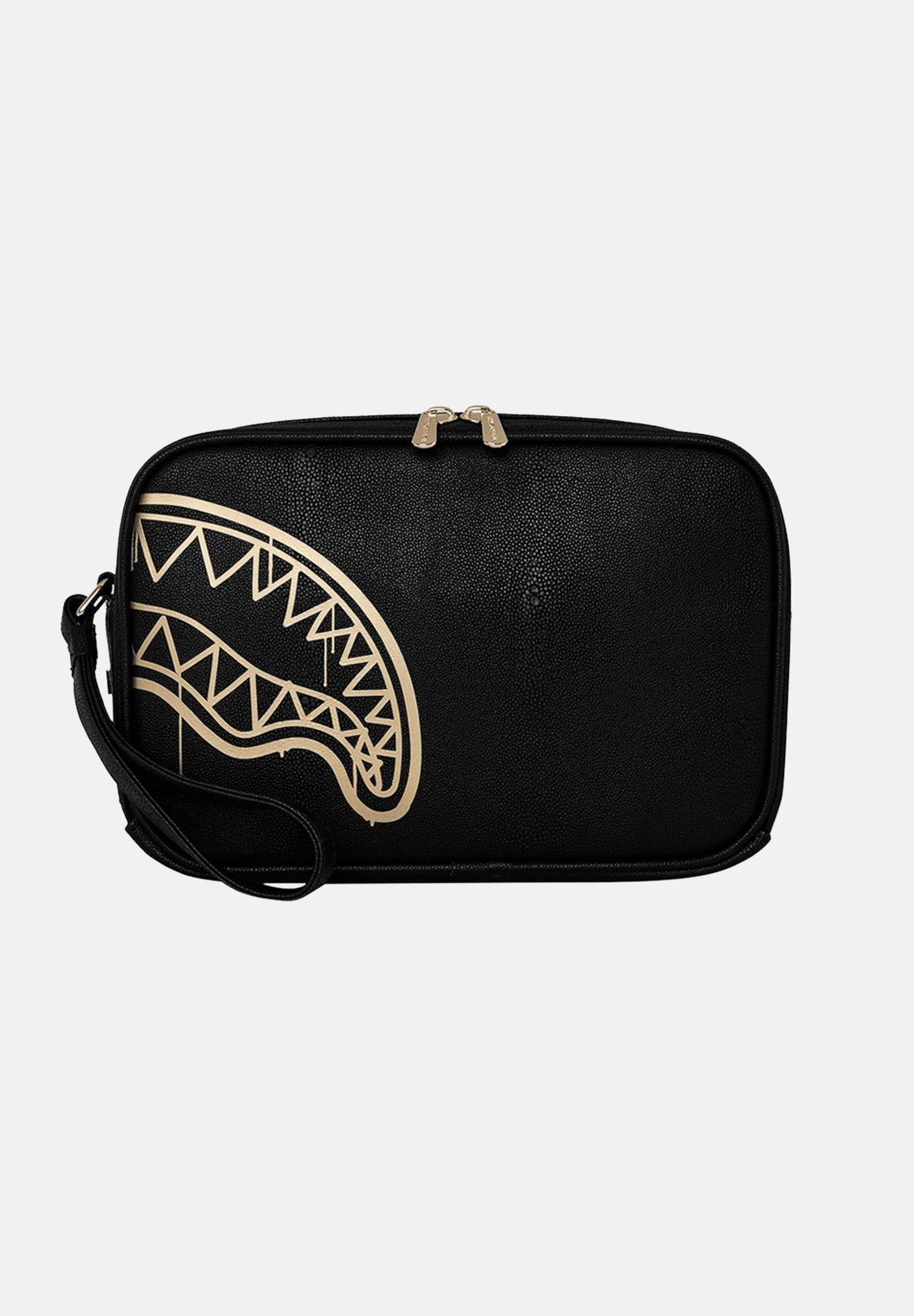 SPRAYGROUND Pochette That Gold Drap nera per uomo e donna 910B8976NSZ . SPRAYGROUND 