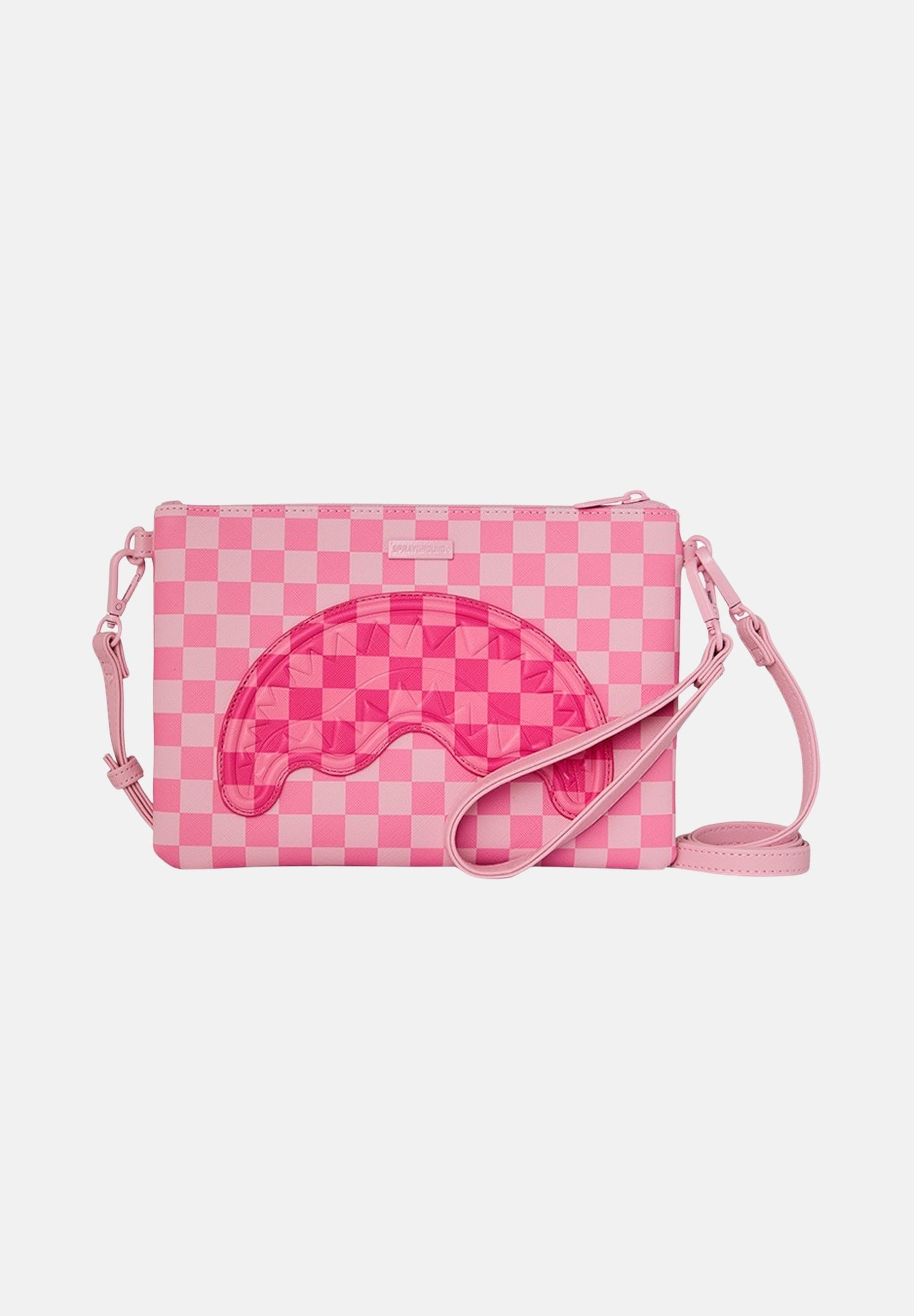SPRAYGROUND Pochette Pink Sharks In Paris Patch rosa da donna 910B9014NSZ . SPRAYGROUND 