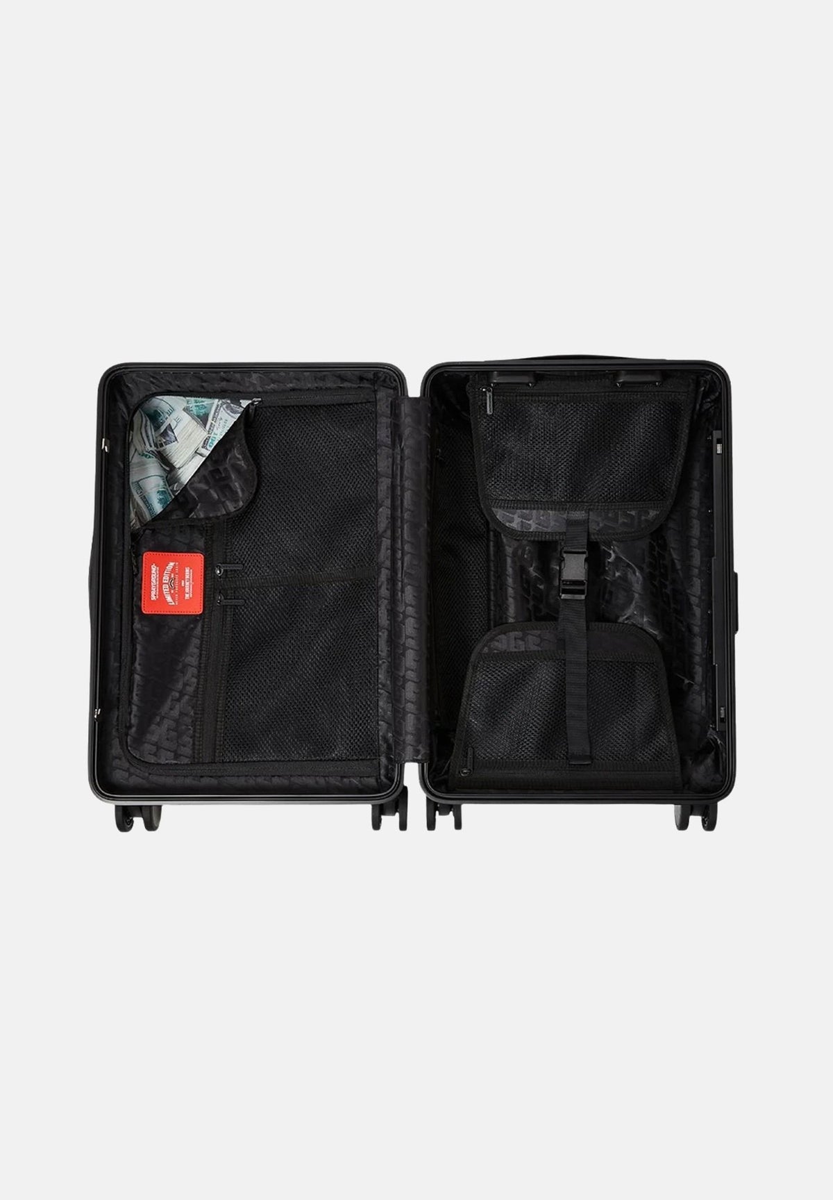 SPRAYGROUND Trolley SPRITZ BLACK CARRY-ON HARD LUGGAGE nero per uomo e donna 910CL288NSZ . SPRAYGROUND 