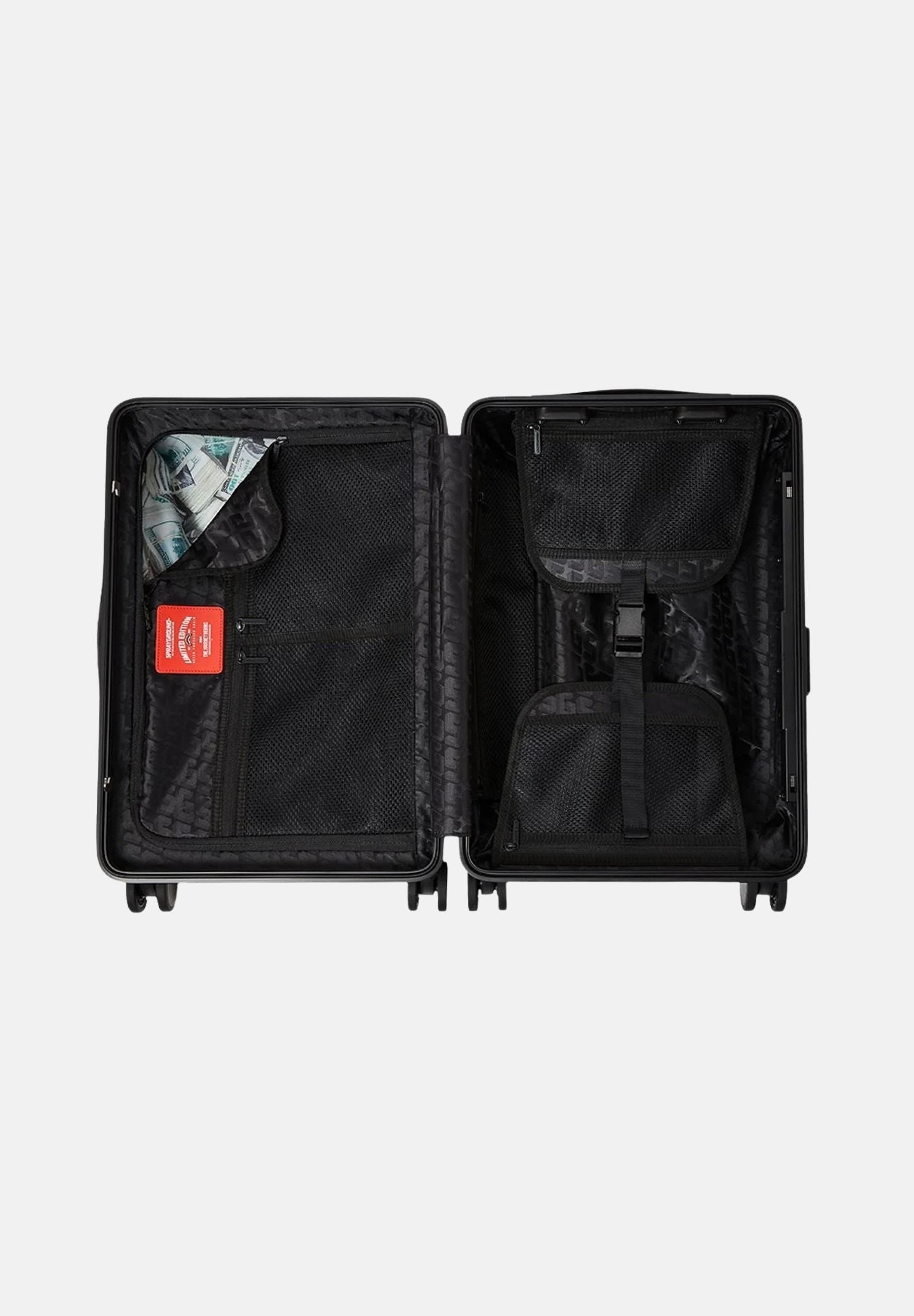 SPRAYGROUND Trolley SPRITZ BLACK CARRY-ON HARD LUGGAGE nero per uomo e donna 910CL288NSZ . SPRAYGROUND 