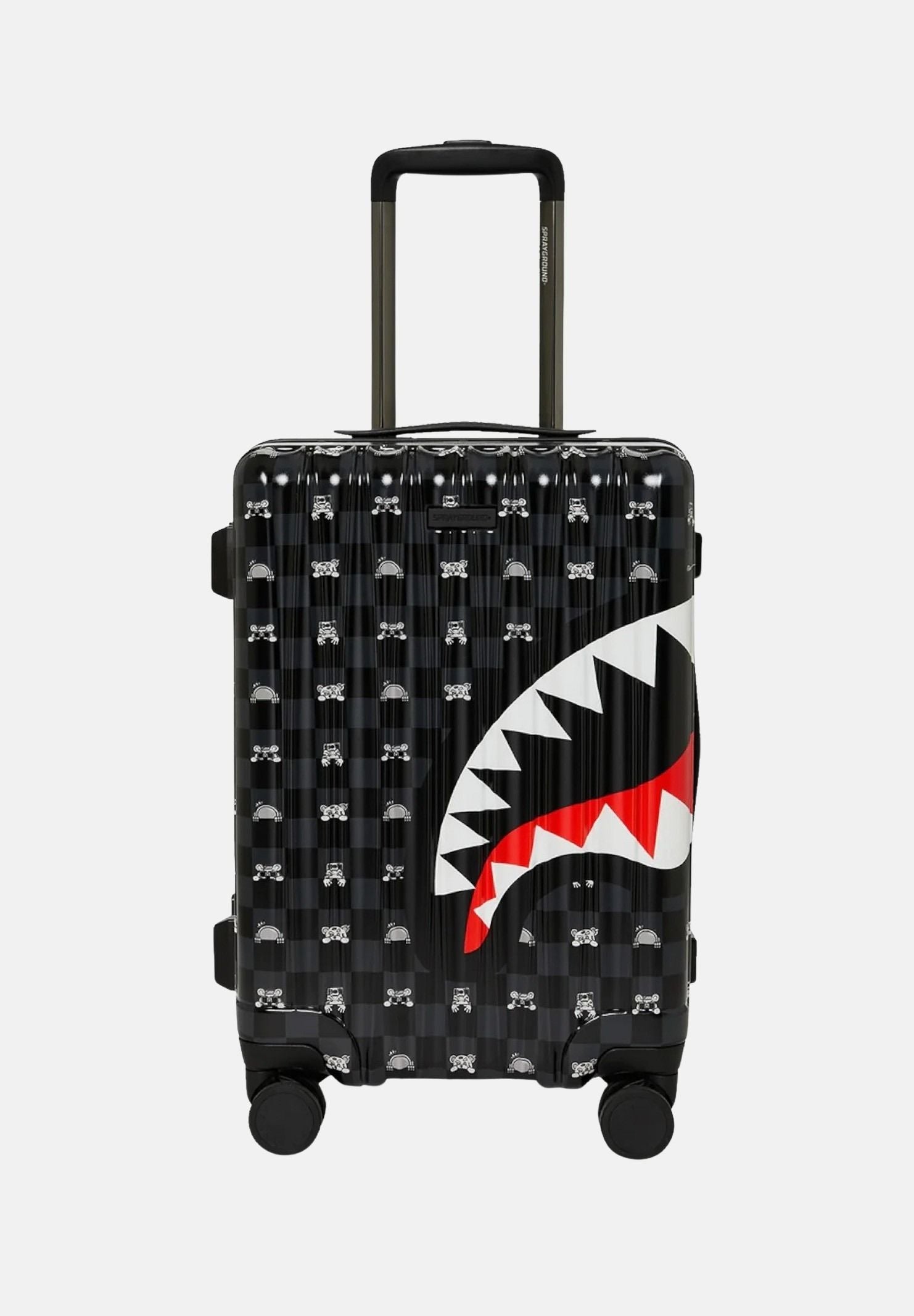SPRAYGROUND Trolley Gray Peeking Character Sketch Cabin Luggage nero per uomo e donna 910CL307NSZ . SPRAYGROUND 