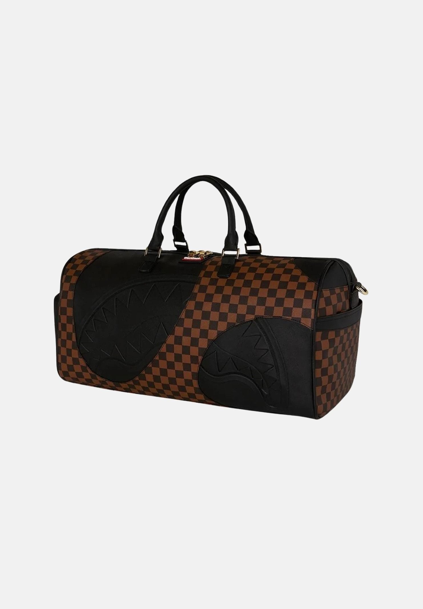 SPRAYGROUND Borsone JETSTREAM BROWN DUFFLE marrone e nero per uomo e donna 910D8285NSZ . SPRAYGROUND 