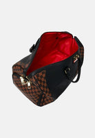 SPRAYGROUND Borsone JETSTREAM BROWN DUFFLE marrone e nero per uomo e donna 910D8285NSZ . SPRAYGROUND 