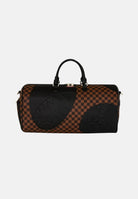 SPRAYGROUND Borsone JETSTREAM BROWN DUFFLE marrone e nero per uomo e donna 910D8285NSZ . SPRAYGROUND 