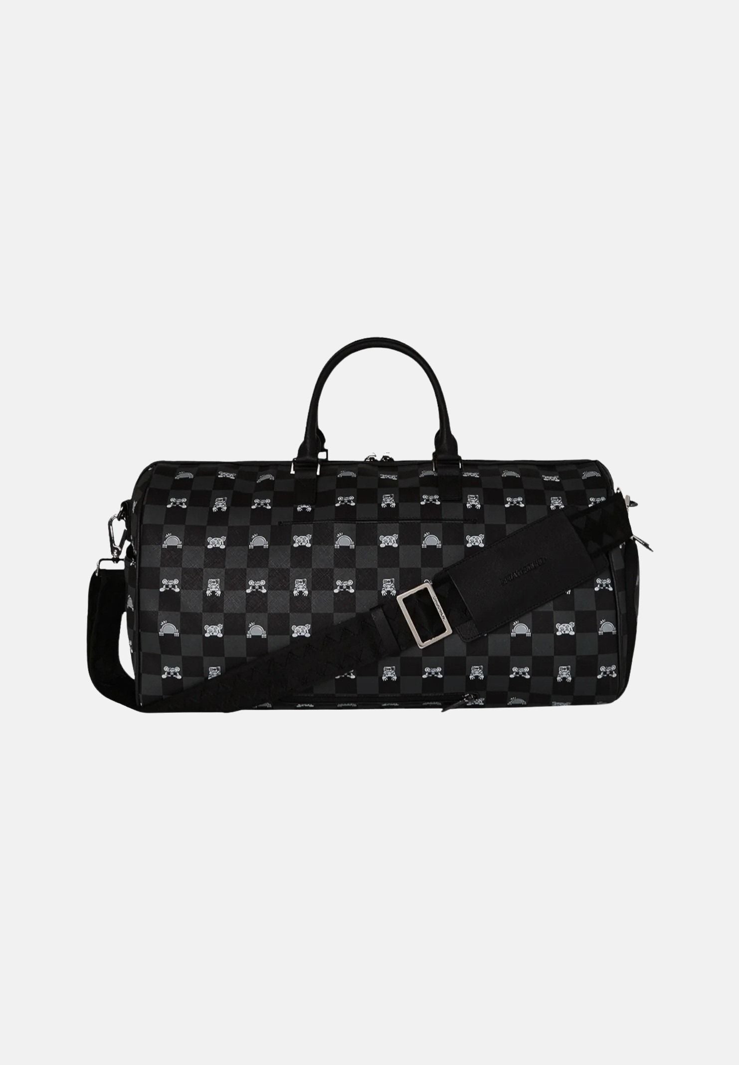 SPRAYGROUND Borsone Gray Peeking Character Check nero per uomo e donna 910D8910NSZ . SPRAYGROUND 