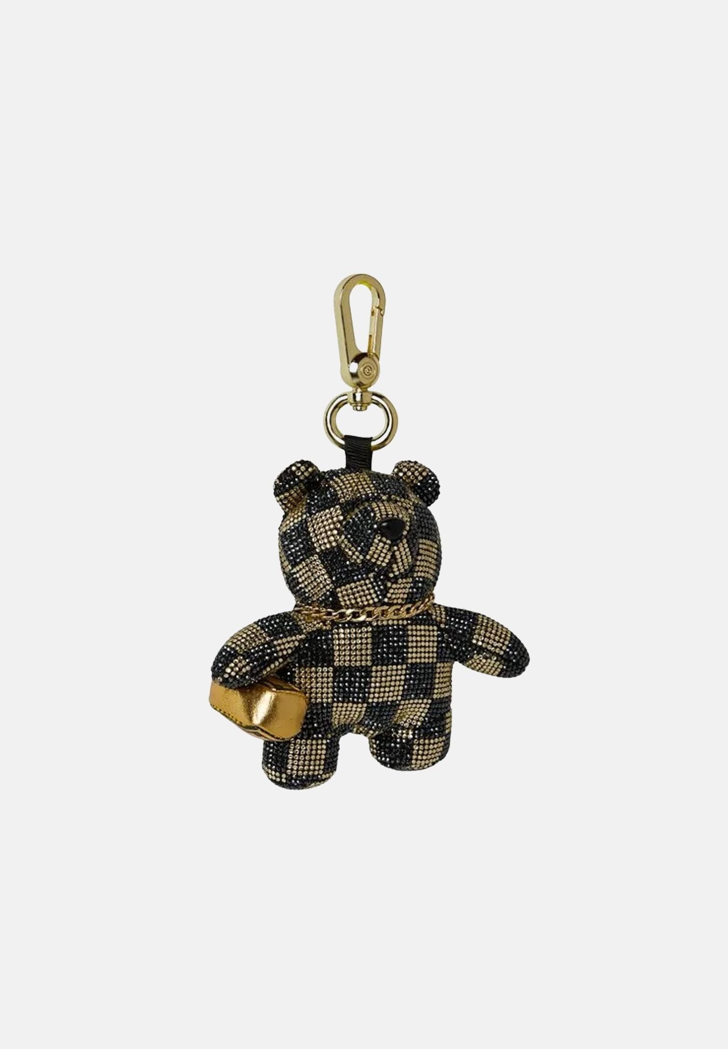 SPRAYGROUND Ciondolo GOLD AND DANGEROUS BEAR KEYCHAIN nero e oro da donna 910K8350NSZ . SPRAYGROUND 
