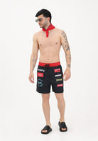 SPRAYGROUND Shorts mare SG Logo Patches nero da uomo 910SWM2043 . SPRAYGROUND 