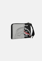 SPRAYGROUND Portafogli Silver Side Drip Black Check Shark nero e argento per uomo e donna 910W8931NSZ . SPRAYGROUND 