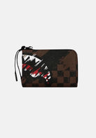SPRAYGROUND Portafogli SMEARED GRUNGE WALLET marrone e nero per uomo e donna 910W8971NSZ . SPRAYGROUND 