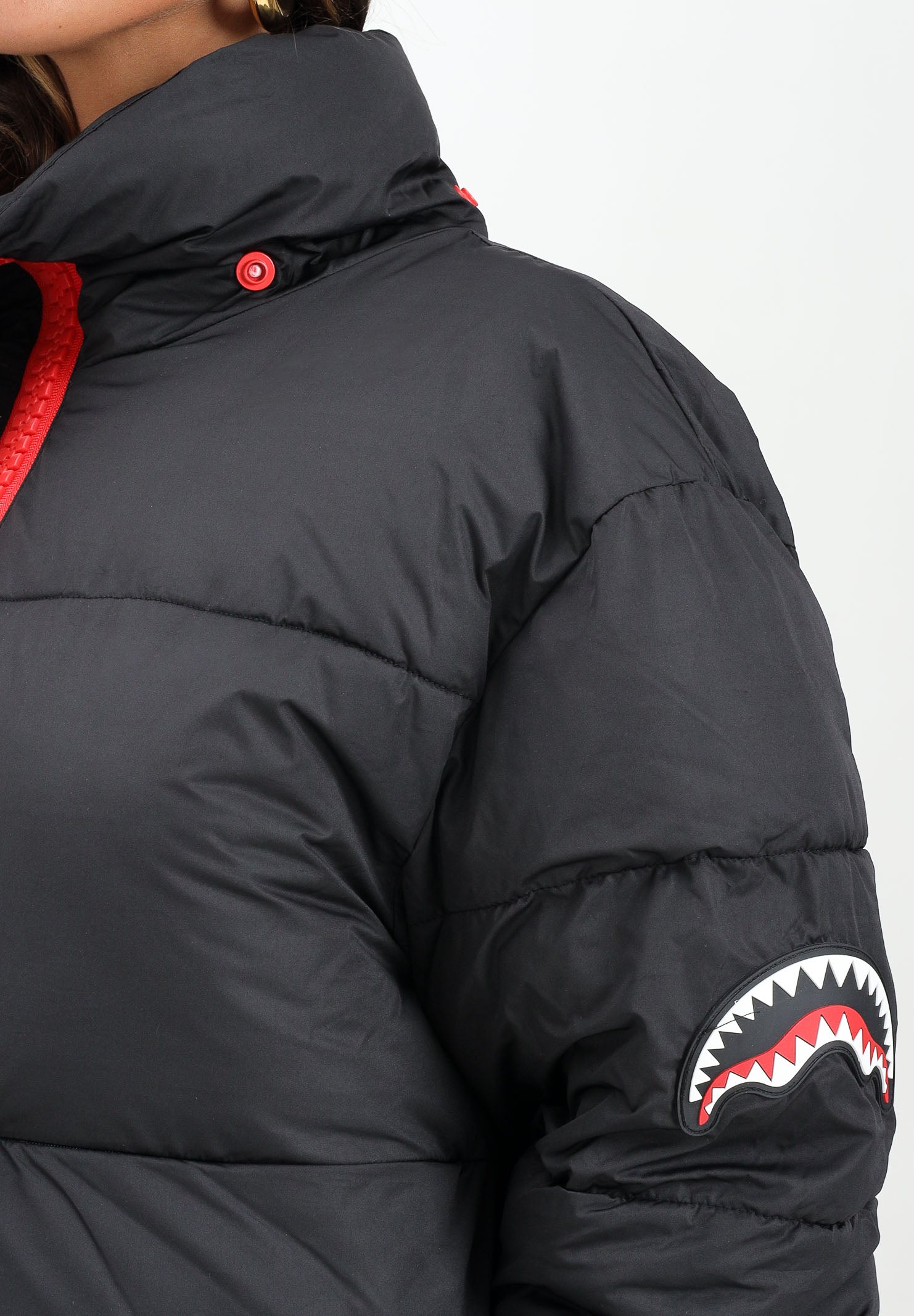 SPRAYGROUND Piumino CROP DOWN JACKET nero da donna SP275BLK . SPRAYGROUND 