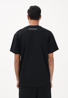 SPRAYGROUND T-shirt a manica corta nera da uomo con logo Shark SP895BLK . SPRAYGROUND 