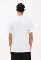 SPRAYGROUND T-shirt a manica corta bianca da uomo con logo Shark SP895WHT . SPRAYGROUND 