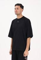 SPRAYGROUND T-shirt a manica corta nera da uomo con stampa sul retro SP901 . SPRAYGROUND 