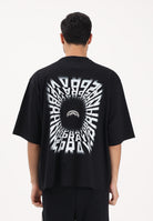 SPRAYGROUND T-shirt a manica corta nera da uomo con stampa sul retro SP901 . SPRAYGROUND 