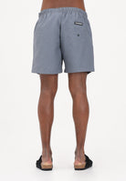 SPRAYGROUND Shorts mare grigio da uomo con patch shark SP925GREY . SPRAYGROUND 