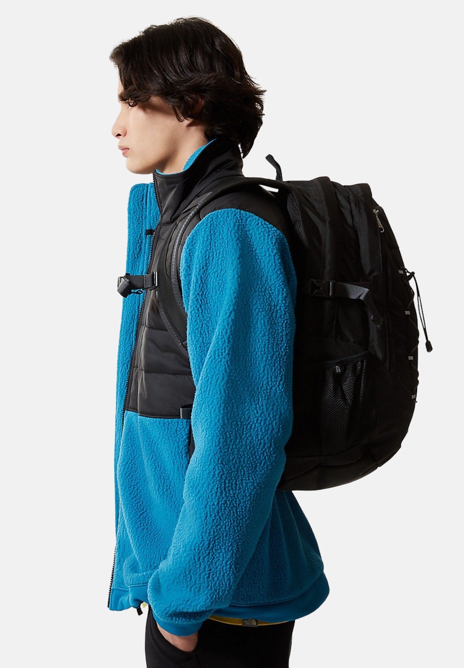 Zaino Borealis Classic nero per uomo e donna con zip e lacci NF00CF9CKT01 KT01 THE NORTH FACE 