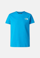 THE NORTH FACE T-shirt a manica corta Box NSE azzurra per bambino e bambina NF0A8EFND7R1 . THE NORTH FACE 