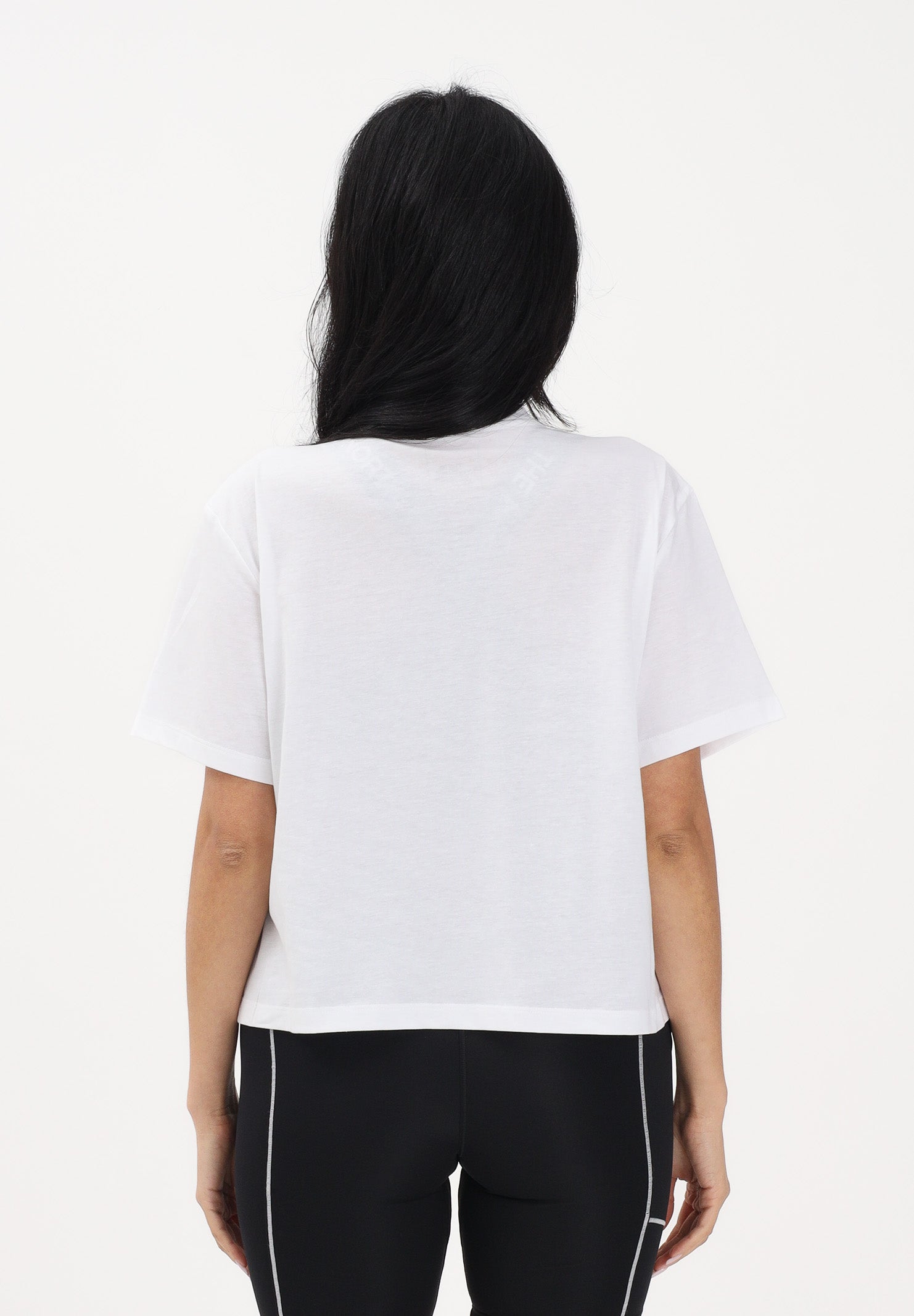 THE NORTH FACE T-shirt a manica corta Evolution Simple Dome Cropped Relaxed bianca da donna NF0A8FDHFN41 . THE NORTH FACE 
