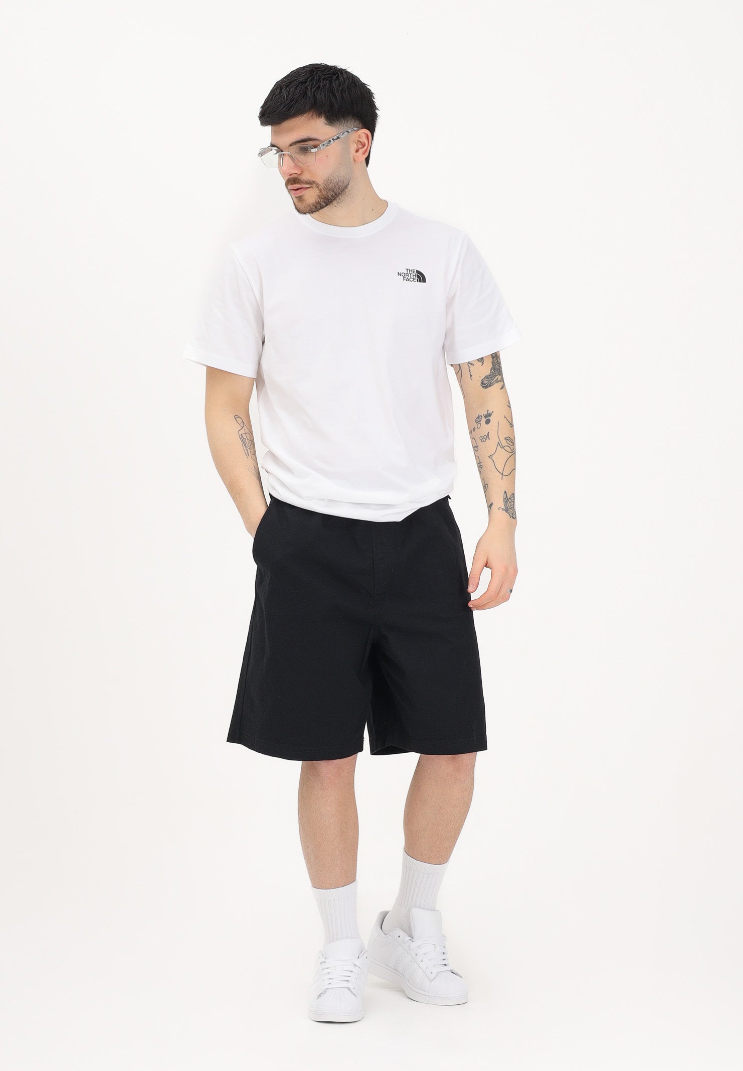 THE NORTH FACE Shorts Baggy Beta nero da uomo NF0A8G0AJK31 . THE NORTH FACE 