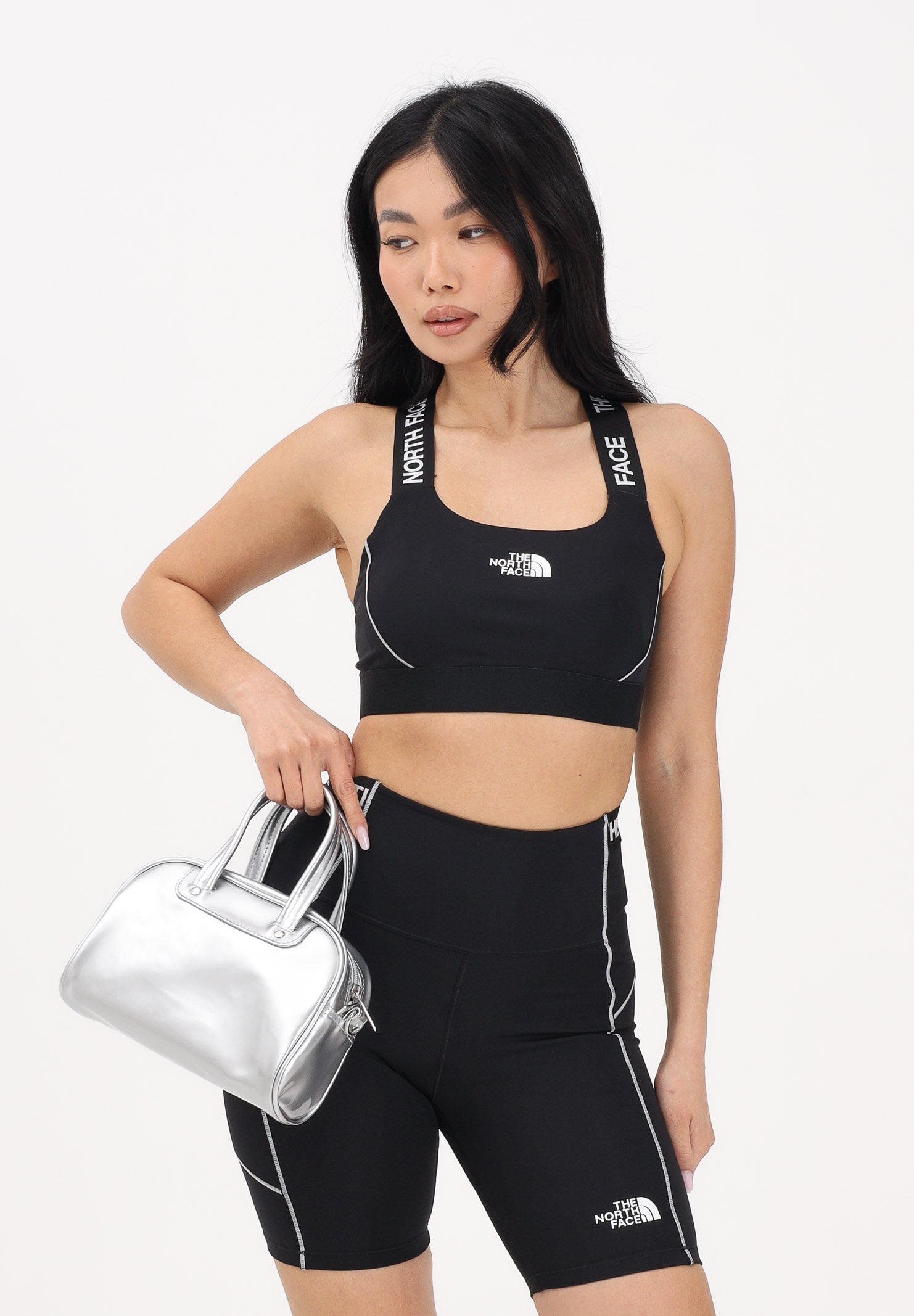 THE NORTH FACE Top sportivo Cambrena nero da donna NF0A8G1JJK31 . THE NORTH FACE 