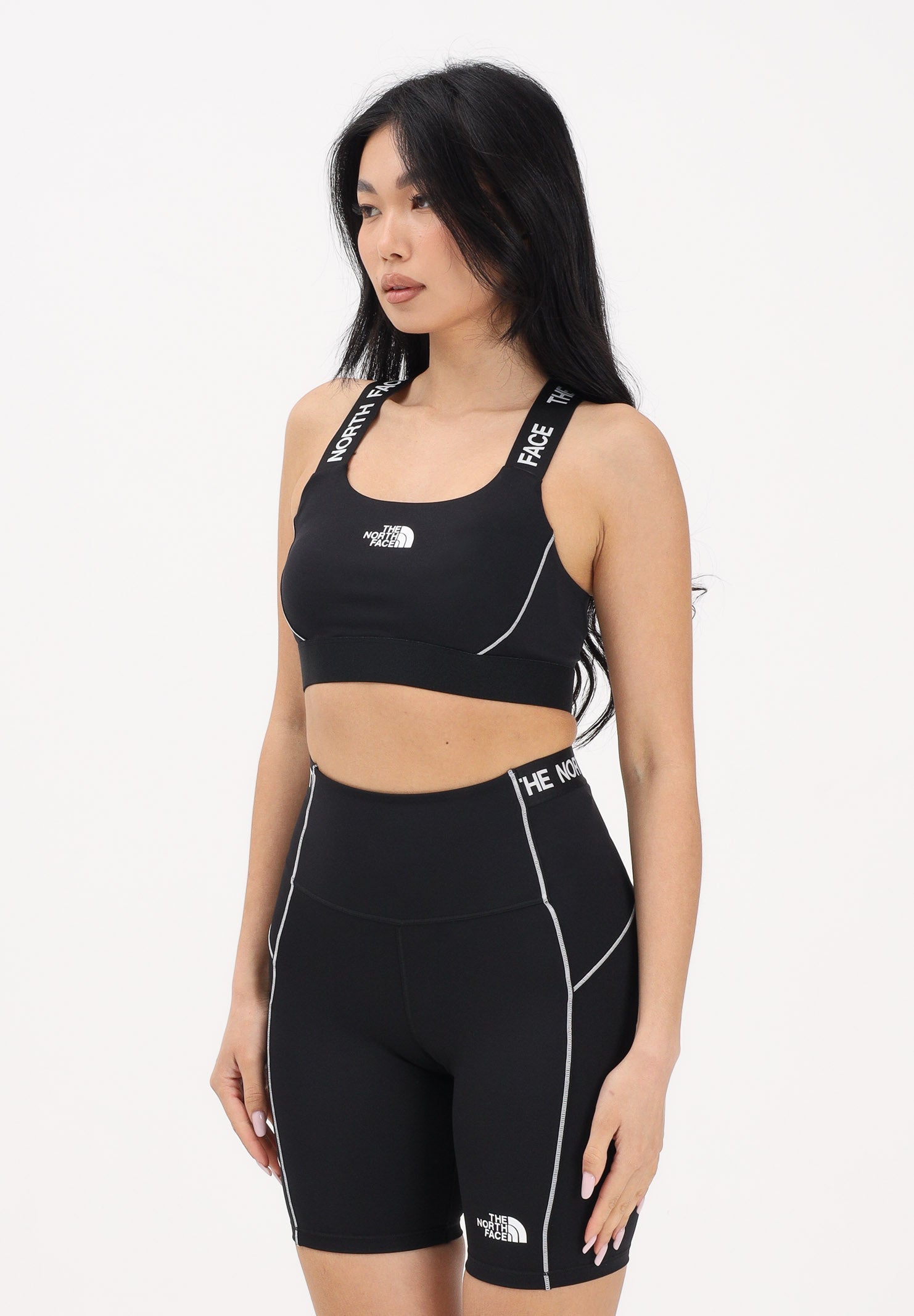 THE NORTH FACE Top sportivo Cambrena nero da donna NF0A8G1JJK31 . THE NORTH FACE 