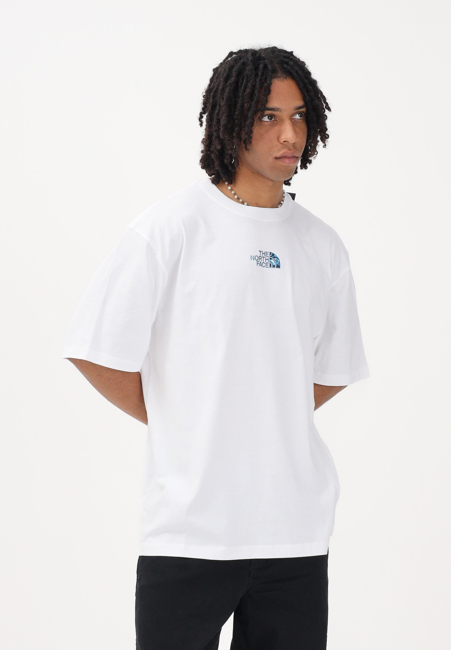 THE NORTH FACE T-shirt a manica corta Central Liquid bianca da uomo NF0A8G9UFN41 . THE NORTH FACE 