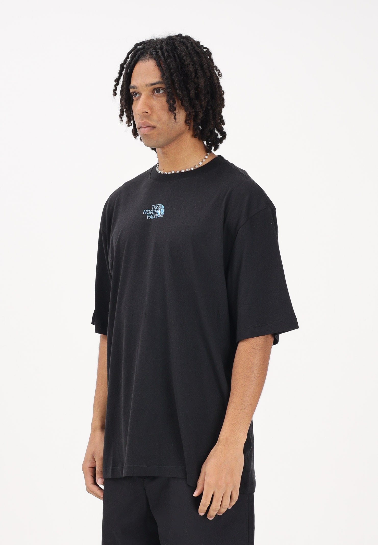 THE NORTH FACE T-shirt a manica corta Central Liquid nera da uomo NF0A8G9UJK31 . THE NORTH FACE 