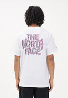 THE NORTH FACE T-shirt a manica corta Drip Logo Relaxed bianca da uomo NF0A8GABFN41 . THE NORTH FACE 