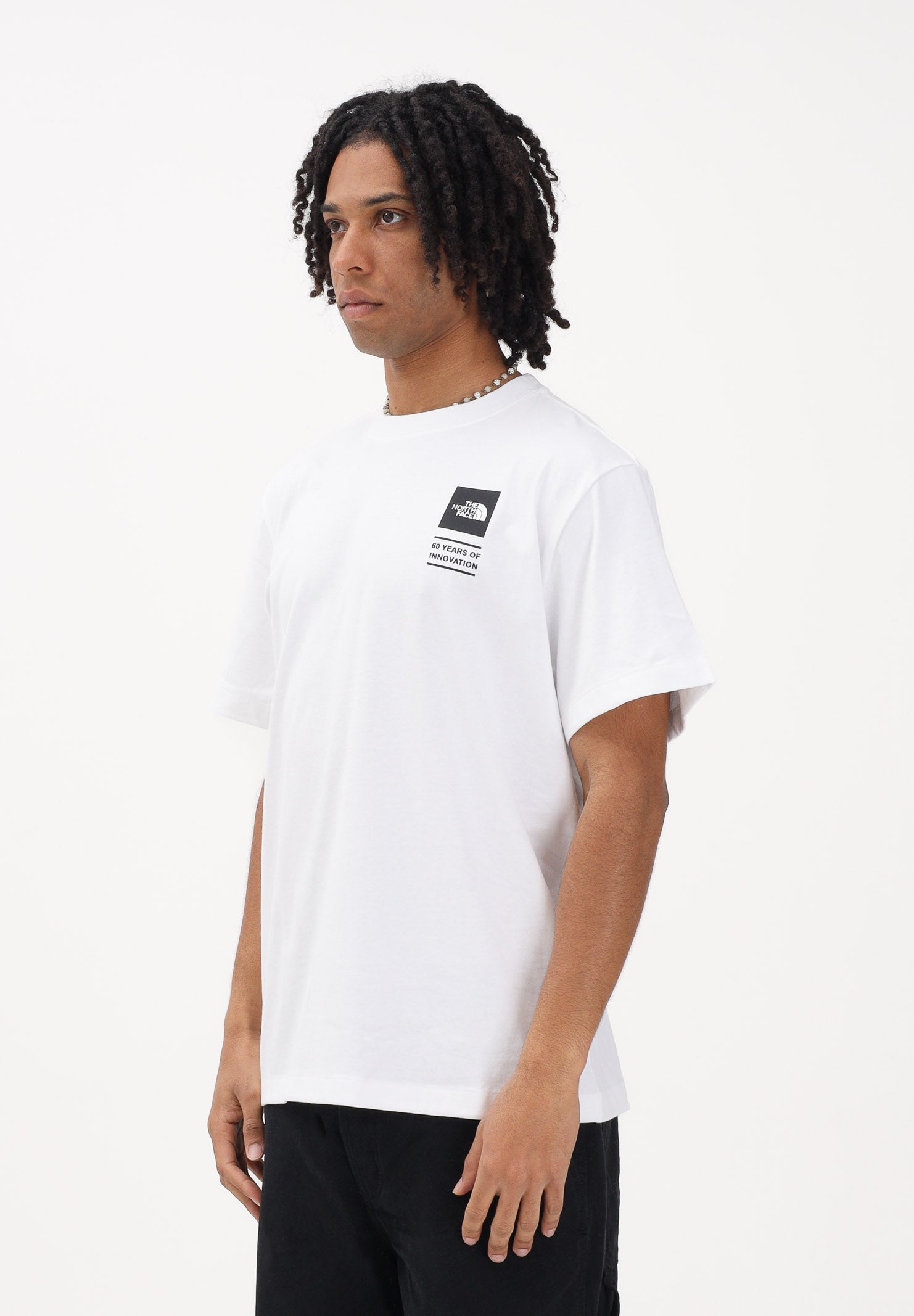 THE NORTH FACE T-shirt a manica corta BCD CELEBRATION bianca da uomo NF0A8GAQFN41 . THE NORTH FACE 