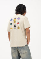 THE NORTH FACE T-shirt a manica corta Icon Celebration Regular beige da uomo NF0A8GASDOM1 . THE NORTH FACE 