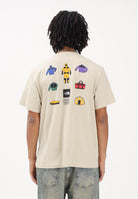 THE NORTH FACE T-shirt a manica corta Icon Celebration Regular beige da uomo NF0A8GASDOM1 . THE NORTH FACE 