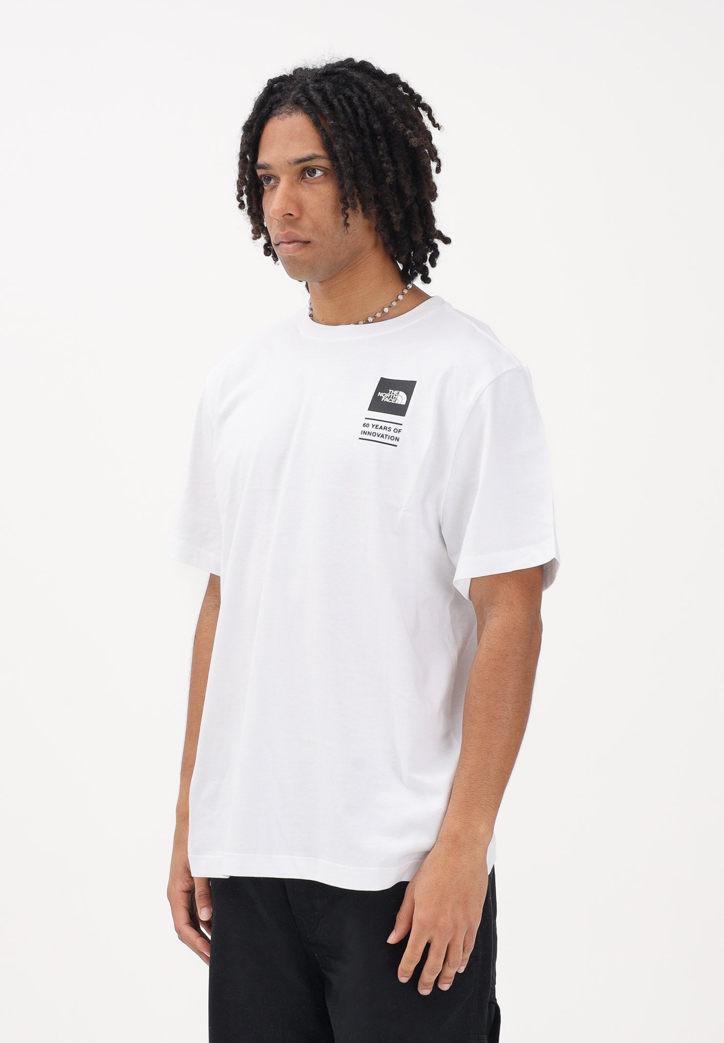 THE NORTH FACE T-shirt a manica corta Icon Celebration Regular bianca da uomo NF0A8GASFN41 . THE NORTH FACE 