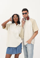 THE NORTH FACE Polo a manica corta Rugby beige per uomo e donna NF0A8GAVJN51 . THE NORTH FACE 