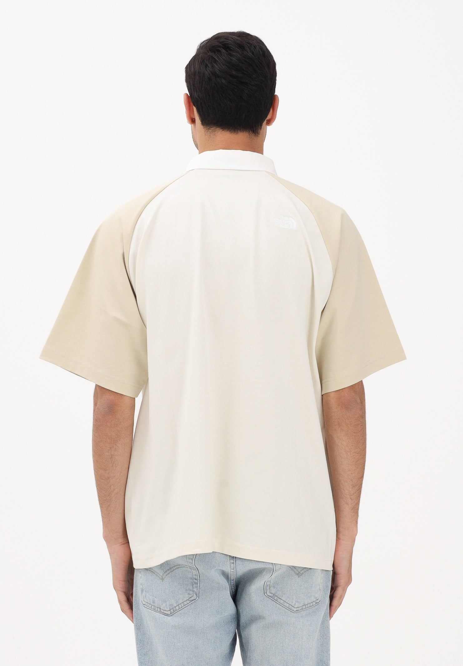 THE NORTH FACE Polo a manica corta Rugby beige per uomo e donna NF0A8GAVJN51 . THE NORTH FACE 