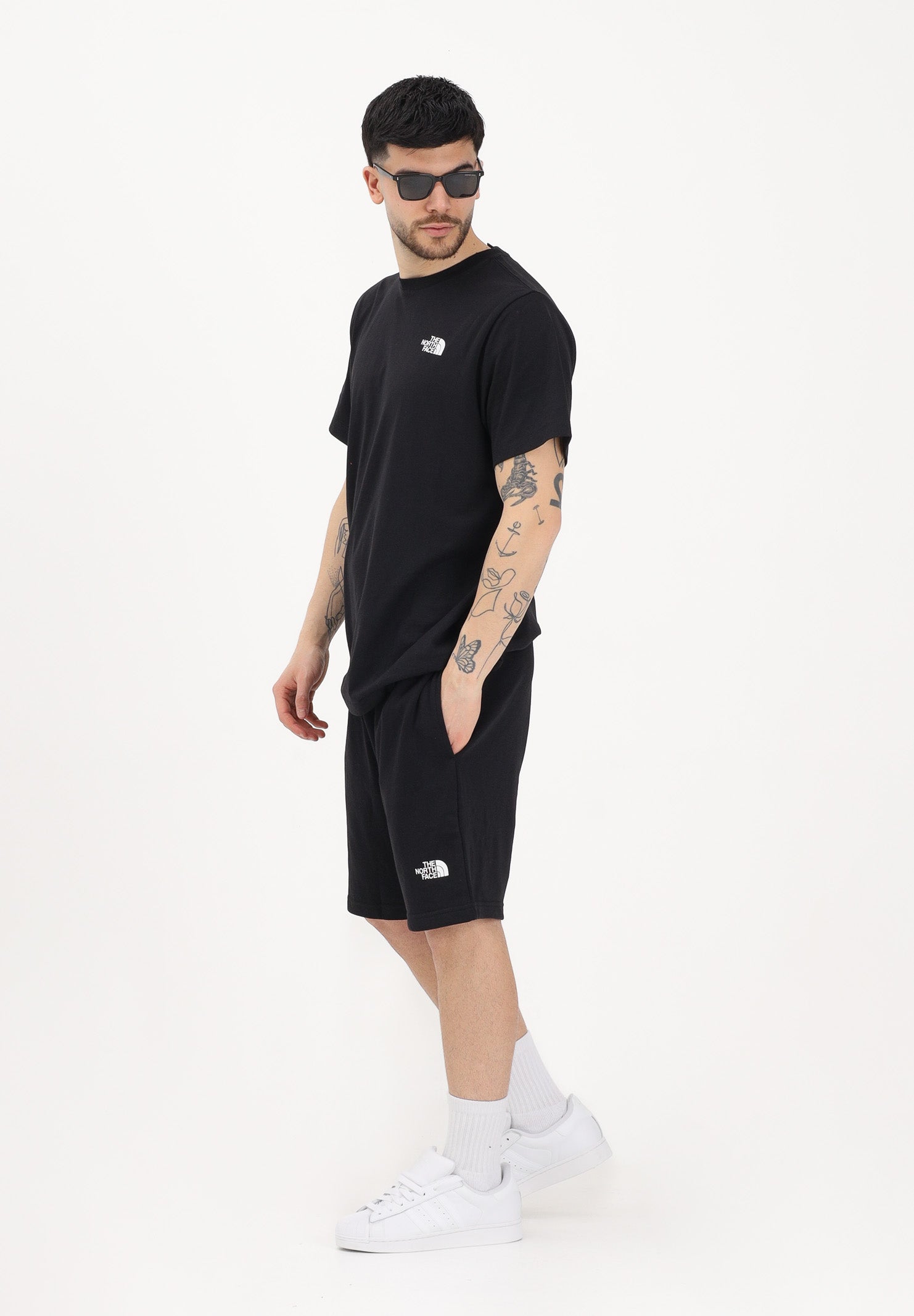 THE NORTH FACE Shorts sportivo Simple Dome Light Regular nero da uomo NF0A8GQBJK31 . THE NORTH FACE 