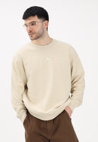 THE NORTH FACE Felpa girocollo Essential Light Relaxed beige da uomo NF0A8GQCDOM1 . THE NORTH FACE 