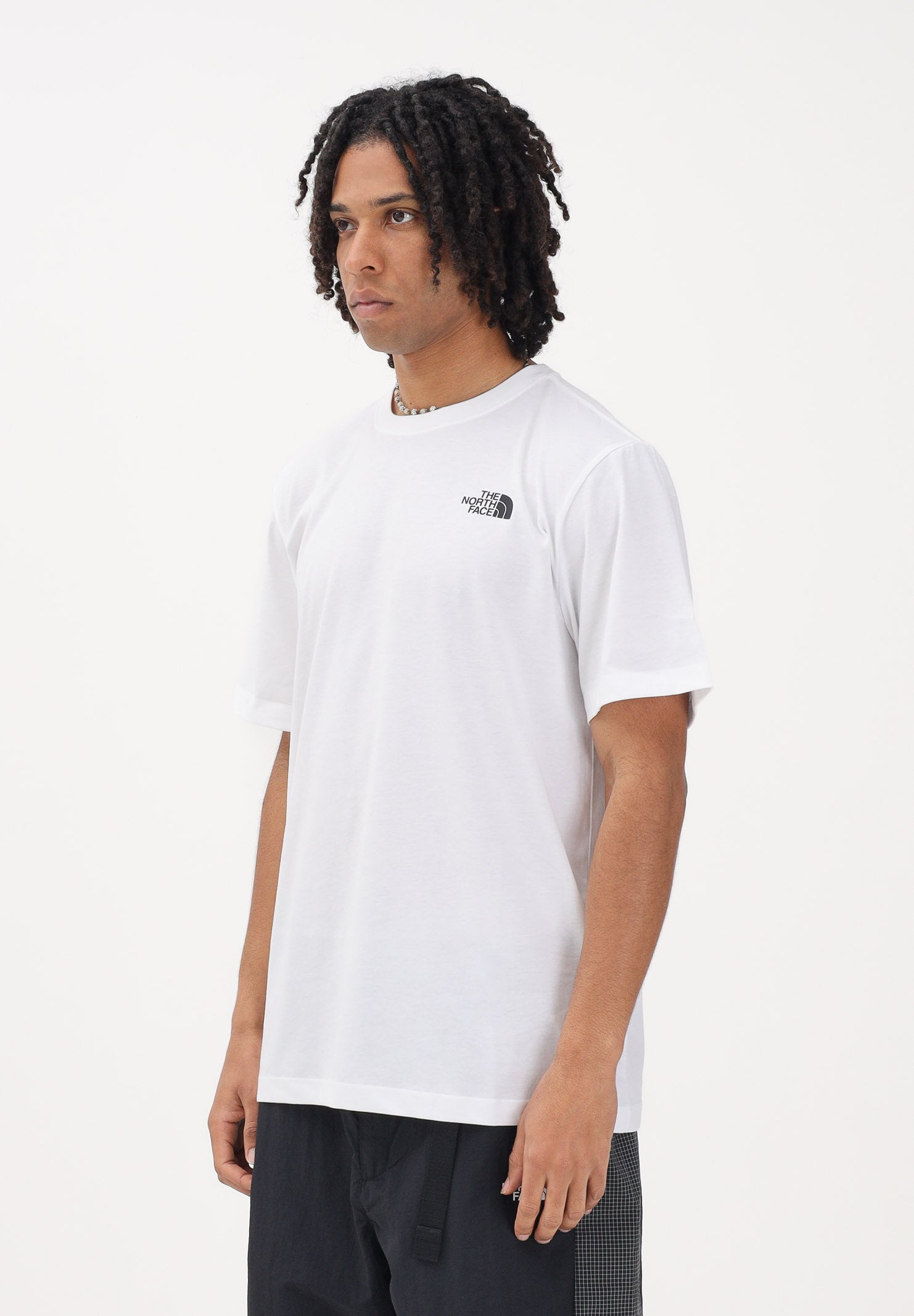 THE NORTH FACE T-shirt a manica corta Mountain Sketch bianca da uomo NF0A8GUZFN41 . THE NORTH FACE 