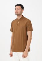 TOMMY HILFIGER Polo a manica corta khaki da uomo con logo MW0MW17770 GWP TOMMY HILFIGER 