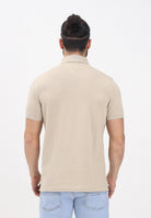 TOMMY HILFIGER Polo a manica corta beige da uomo con logo MW0MW17770 RBT TOMMY HILFIGER 
