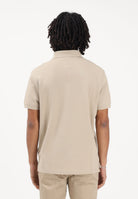 TOMMY HILFIGER Polo a manica corta beige da uomo con logo MW0MW17770 RBT TOMMY HILFIGER 