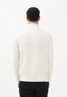 TOMMY HILFIGER Cardigan panna da uomo con logo MW0MW36517 Z00 TOMMY HILFIGER 