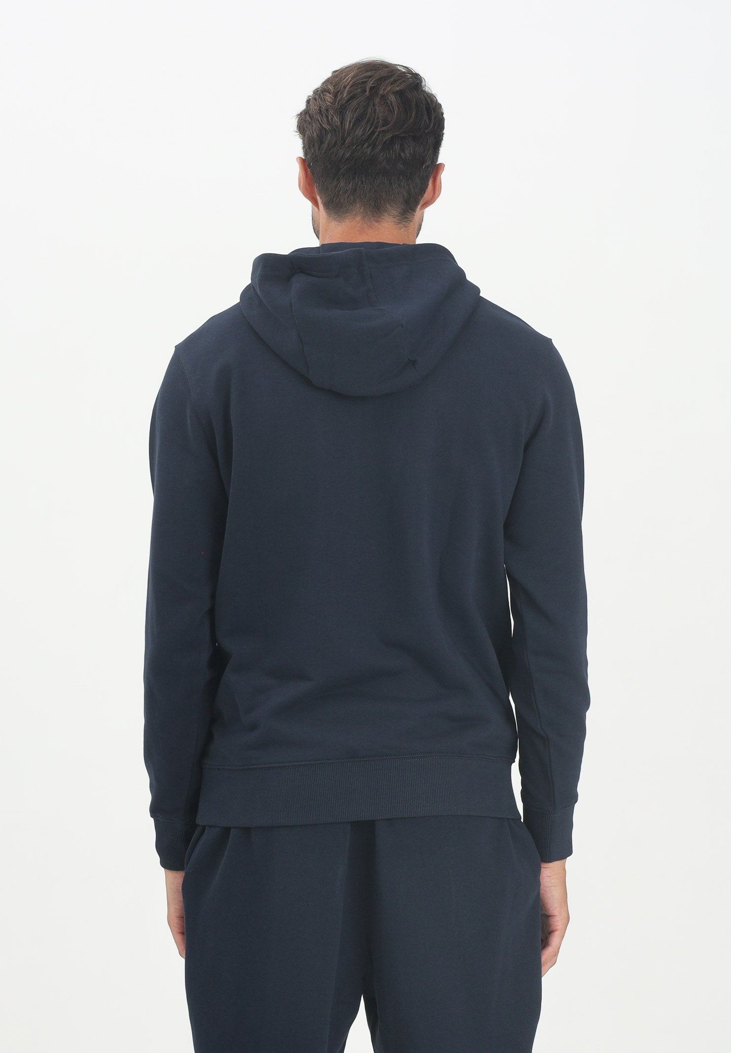 TOMMY HILFIGER Felpa con cappuccio blu da uomo rifinita da logo MW0MW37235 DW5 TOMMY HILFIGER 