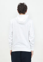 TOMMY HILFIGER Felpa con cappuccio bianca da uomo rifinita da logo MW0MW37235 YBR TOMMY HILFIGER 