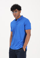 TOMMY HILFIGER Polo a manica corta blu acceso da uomo con logo MW0MW39994 C7F TOMMY HILFIGER 